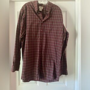 L L Bean men's plain button down XLT